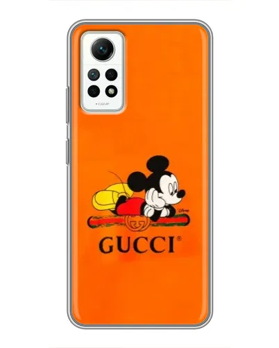 Чехол для Xiaomi Redmi Note 12 Pro (4g) с картинкой «Микки Маус Gucci — оранж» Чехол для Xiaomi Redmi Note 12 Pro (4g) с картинкой «Микки Маус Gucci — оранж»