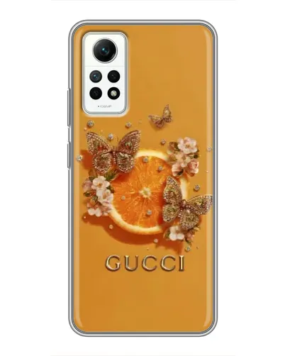 Чехол для Xiaomi Redmi Note 12 Pro (4g) с картинкой «Gucci — золотые бабочки» Чехол для Xiaomi Redmi Note 12 Pro (4g) с картинкой «Gucci — золотые бабочки»