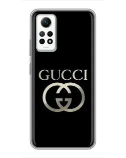Чехол для Xiaomi Redmi Note 12 Pro (4g) с картинкой «Gucci — золото на черном» Чехол для Xiaomi Redmi Note 12 Pro (4g) с картинкой «Gucci — золото на черном»