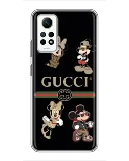 Чехол для Xiaomi Redmi Note 12 Pro (4g) с картинкой «Gucci — герои Disney и монограмма» Чехол для Xiaomi Redmi Note 12 Pro (4g) с картинкой «Gucci — герои Disney и монограмма»