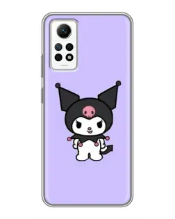 Чехол для Xiaomi Redmi Note 12 Pro (4g) с картинкой «Kuromi — нежный фиолетовый»