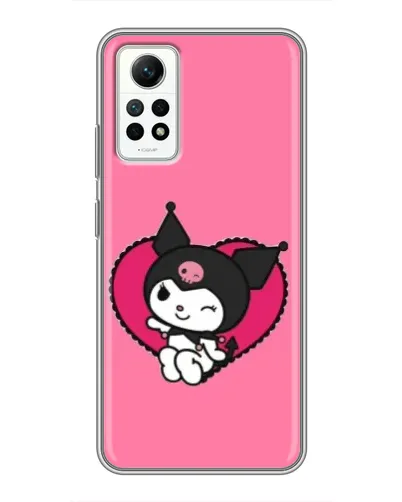 Чехол для Xiaomi Redmi Note 12 Pro (4g) с картинкой «Kuromi — любовь в сердце»