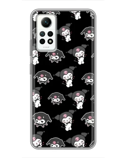 Чехол для Xiaomi Redmi Note 12 Pro (4g) с картинкой «Черный паттерн Kuromi»