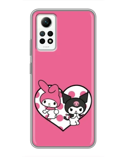 Чехол для Xiaomi Redmi Note 12 Pro (4g) с картинкой «Kuromi и My Melody»
