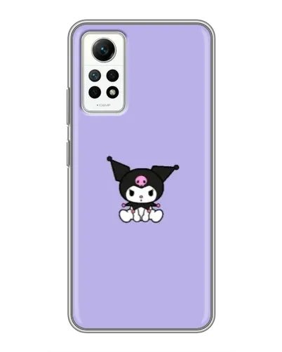 Чехол для Xiaomi Redmi Note 12 Pro (4g) с картинкой «Kuromi — фиолетовый минимализм»