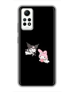 Чехол для Xiaomi Redmi Note 12 Pro (4g) с картинкой «My Melody и Kuromi»