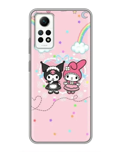 Чехол для Xiaomi Redmi Note 12 Pro (4g) с картинкой «My Melody и Kuromi»