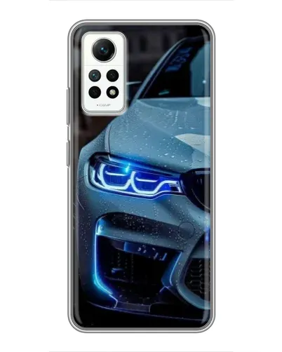 Чехол для Xiaomi Redmi Note 12 Pro (4g) с картинкой «Взгляд BMW с синими фарами» Чехол для Xiaomi Redmi Note 12 Pro (4g) с картинкой «Взгляд BMW с синими фарами»