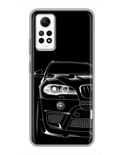 Чехол для Xiaomi Redmi Note 12 Pro (4g) с картинкой «Темный силуэт BMW»