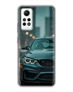 Чехол для Xiaomi Redmi Note 12 Pro (4g) с картинкой «BMW в огнях города»