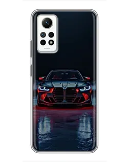Чехол для Xiaomi Redmi Note 12 Pro (4g) с картинкой «BMW на мокрой дороге»