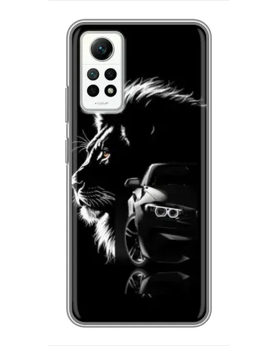 Чехол для Xiaomi Redmi Note 12 Pro (4g) с картинкой «BMW и лев» Чехол для Xiaomi Redmi Note 12 Pro (4g) с картинкой «BMW и лев»