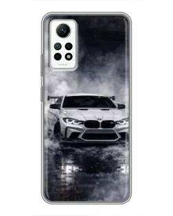 Чехол для Xiaomi Redmi Note 12 Pro (4g) с картинкой «BMW сквозь туман»