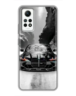 Чохол для Xiaomi Redmi Note 12 Pro (4g) з картинкою «BMW — акварельний дрифт»