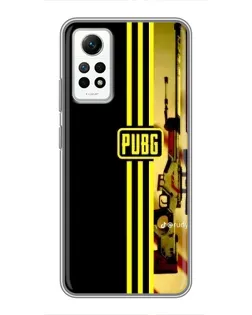 Чехол для Xiaomi Redmi Note 12 Pro (4g) с картинкой «PUBG — камуфляжный шлем»