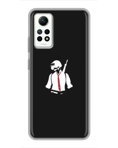 Чехол для Xiaomi Redmi Note 12 Pro (4g) с картинкой «PUBG — силуэт воина» Чехол для Xiaomi Redmi Note 12 Pro (4g) с картинкой «PUBG — силуэт воина»