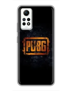 Чехол для Xiaomi Redmi Note 12 Pro (4g) с картинкой «PUBG — золотой логотип»