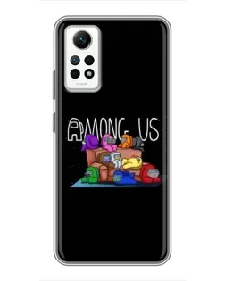 Чехол для Xiaomi Redmi Note 12 Pro (4g) с картинкой «Логотип Among Us»