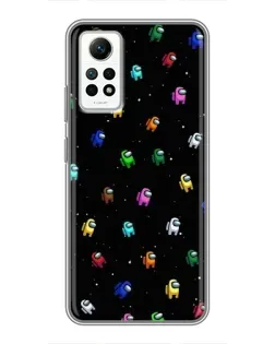 Чехол для Xiaomi Redmi Note 12 Pro (4g) с картинкой «Экипаж Among Us»