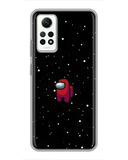 Чехол для Xiaomi Redmi Note 12 Pro (4g) с картинкой «Красный Among Us»