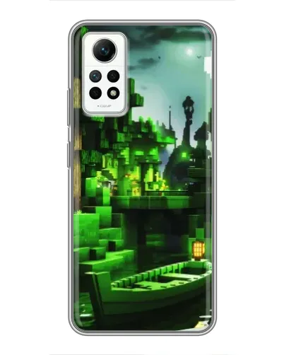 Чехол для Xiaomi Redmi Note 12 Pro (4g) с картинкой «Minecraft лесной пейзаж»