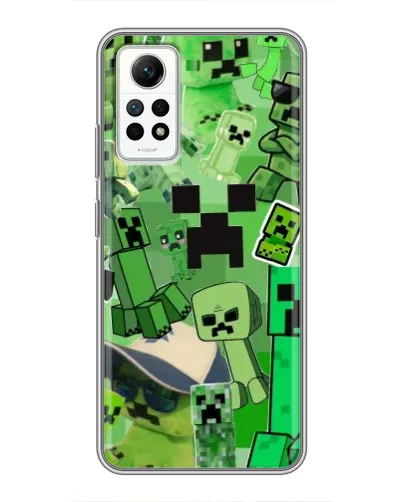 Чехол для Xiaomi Redmi Note 12 Pro (4g) с картинкой «Криперы Minecraft»