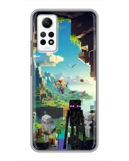 Чехол для Xiaomi Redmi Note 12 Pro (4g) с картинкой «Эндермен в лесу»