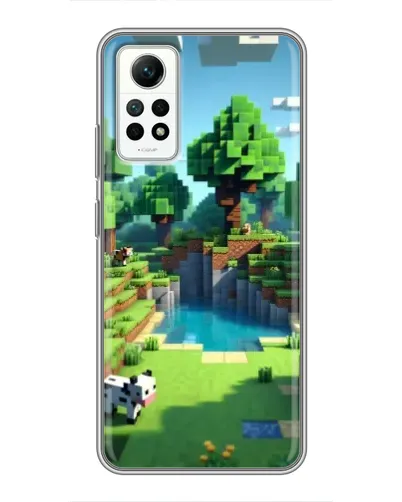 Чехол для Xiaomi Redmi Note 12 Pro (4g) с картинкой «Minecraft летний день»