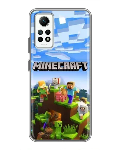 Чехол для Xiaomi Redmi Note 12 Pro (4g) с картинкой «Minecraft классический мир»