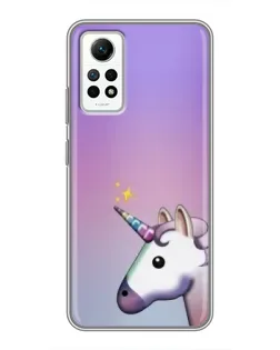 Чехол для Xiaomi Redmi Note 12 Pro (4g) с картинкой «Единорог градиент»