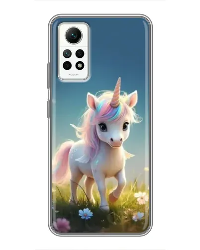 Чехол для Xiaomi Redmi Note 12 Pro (4g) с картинкой «Единорог на поляне»