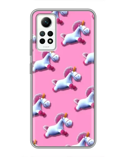 Чехол для Xiaomi Redmi Note 12 Pro (4g) с картинкой «Единороги на розовом»