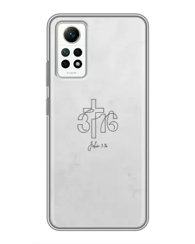 Чехол для Xiaomi Redmi Note 12 Pro (4g) с картинкой «Иоанна 3:16 Крест»