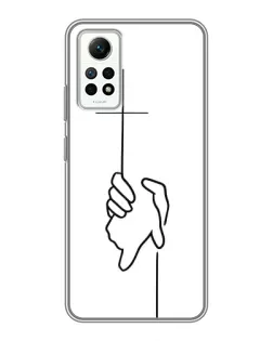 Чехол для Xiaomi Redmi Note 12 Pro (4g) с картинкой «Рука держит»