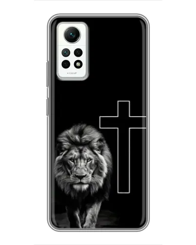 Чехол для Xiaomi Redmi Note 12 Pro (4g) с картинкой «Лев и Крест»