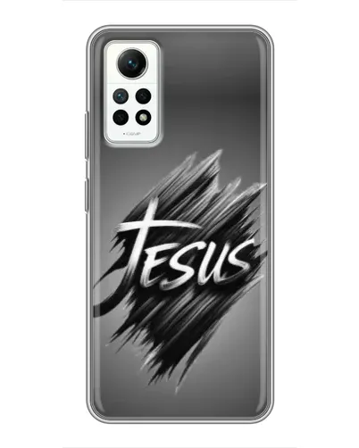 Чехол для Xiaomi Redmi Note 12 Pro (4g) с картинкой «Надпись Jesus Graffiti»