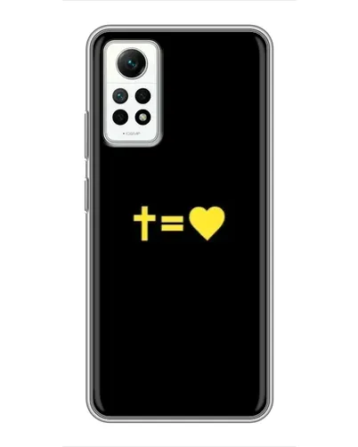 Чехол для Xiaomi Redmi Note 12 Pro (4g) с картинкой «Сердце и Крест»