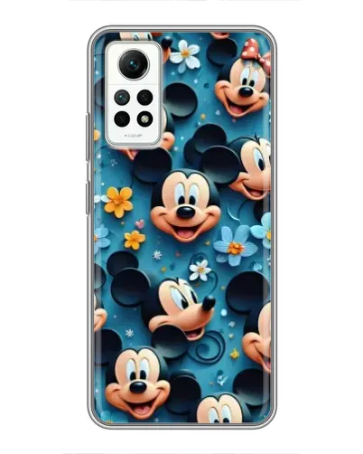 Чехол для Xiaomi Redmi Note 12 Pro (4g) с картинкой «Паттерн Микки и Минни»
