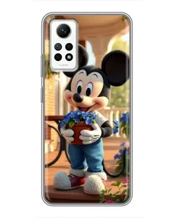 Чехол для Xiaomi Redmi Note 12 Pro (4g) с картинкой «Микки садовод»