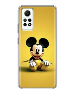 Чехол для Xiaomi Redmi Note 12 Pro (4g) с картинкой «Микки на желтом»
