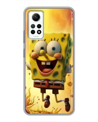 Чехол для Xiaomi Redmi Note 12 Pro (4g) с картинкой «Губка Боб прыгает» Чехол для Xiaomi Redmi Note 12 Pro (4g) с картинкой «Губка Боб прыгает»