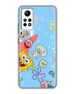 Чехол для Xiaomi Redmi Note 12 Pro (4g) с картинкой «Веселые пузырьки»