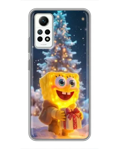 Чехол для Xiaomi Redmi Note 12 Pro (4g) с картинкой «Рождественский Спанч Боб» Чехол для Xiaomi Redmi Note 12 Pro (4g) с картинкой «Рождественский Спанч Боб»