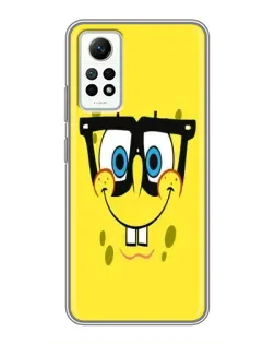 Чохол для Xiaomi Redmi Note 12 Pro (4g) з картинкою «Мінімалістичний Спанч Боб»