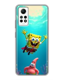 Чохол для Xiaomi Redmi Note 12 Pro (4g) з картинкою «Спанч Боб під водою»