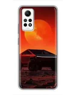 Чехол для Xiaomi Redmi Note 12 Pro (4g) с картинкой «Cybertruck на Марсе» Чехол для Xiaomi Redmi Note 12 Pro (4g) с картинкой «Cybertruck на Марсе»