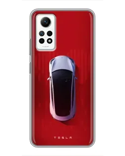 Чехол для Xiaomi Redmi Note 12 Pro (4g) с картинкой «Tesla Top View» Чехол для Xiaomi Redmi Note 12 Pro (4g) с картинкой «Tesla Top View»