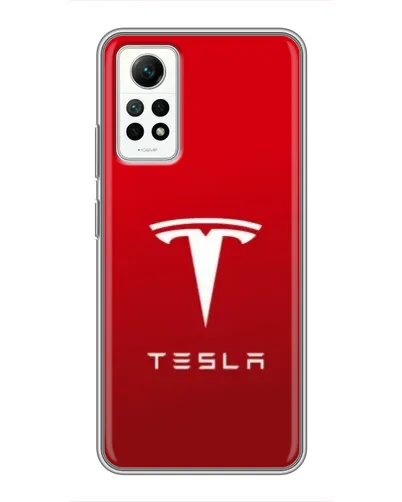 Чехол для Xiaomi Redmi Note 12 Pro (4g) с картинкой «Tesla Red Classic»