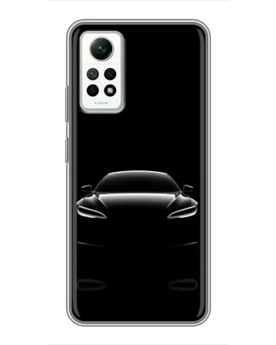 Чехол для Xiaomi Redmi Note 12 Pro (4g) с картинкой «Силуэт Tesla Night»