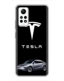Чехол для Xiaomi Redmi Note 12 Pro (4g) с картинкой «Tesla Model Y» Чехол для Xiaomi Redmi Note 12 Pro (4g) с картинкой «Tesla Model Y»